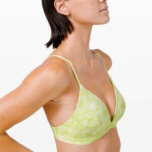 Lululemon Deep Sea Swim Top *C Cup Dappled Blossom Yellow Multi